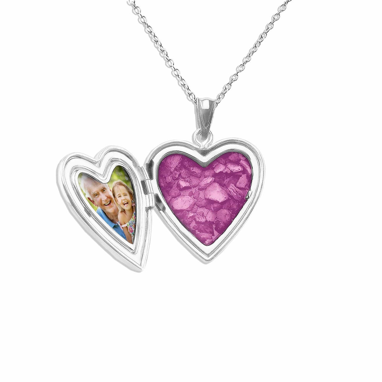 Load image into Gallery viewer, EverWith™ Mum Heart Shaped Sterling Silver Memorial Ashes Locket - EverWith Memorial Jewellery - Trade