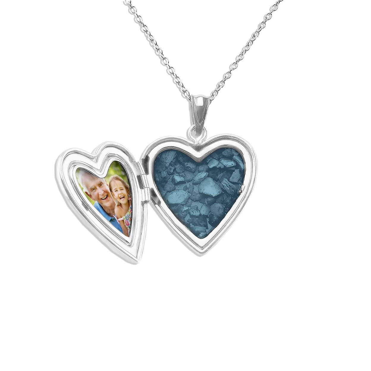Load image into Gallery viewer, EverWith™ Paw Print Heart Shaped Sterling Silver Memorial Ashes Locket - EverWith Memorial Jewellery - Trade