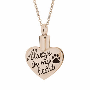 EverWith™ Self-fill Always in my Heart Memorial Ashes Pendant - EverWith Memorial Jewellery - Trade
