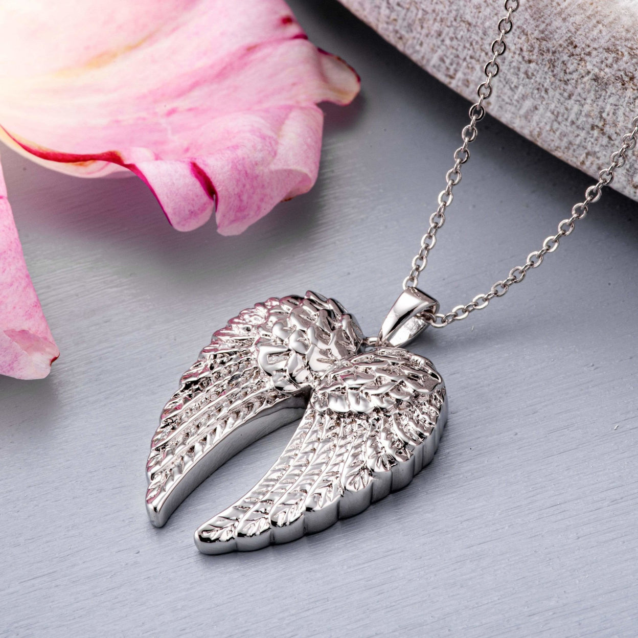 Load image into Gallery viewer, EverWith™ Self-fill Angel Wings Memorial Ashes Pendant - EverWith Memorial Jewellery - Trade