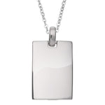 EverWith™ Self-fill Black Dog Tag Memorial Ashes Pendant with Crystals - EverWith Memorial Jewellery - Trade