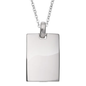 EverWith™ Self-fill Black Dog Tag Memorial Ashes Pendant with Crystals - EverWith Memorial Jewellery - Trade