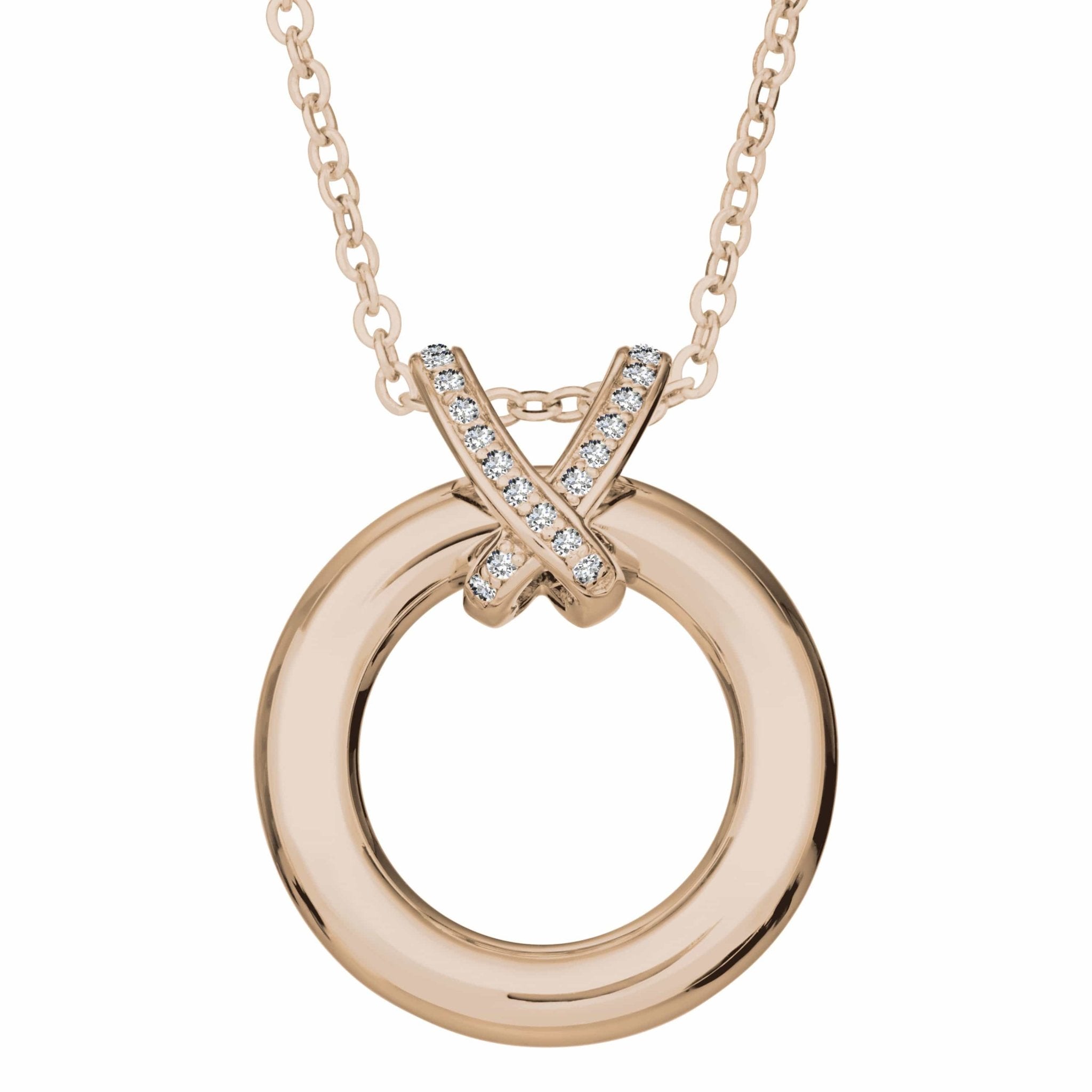 EverWith™ Self-fill Circle of Life Memorial Ashes Pendant with Crystals - EverWith Memorial Jewellery - Trade