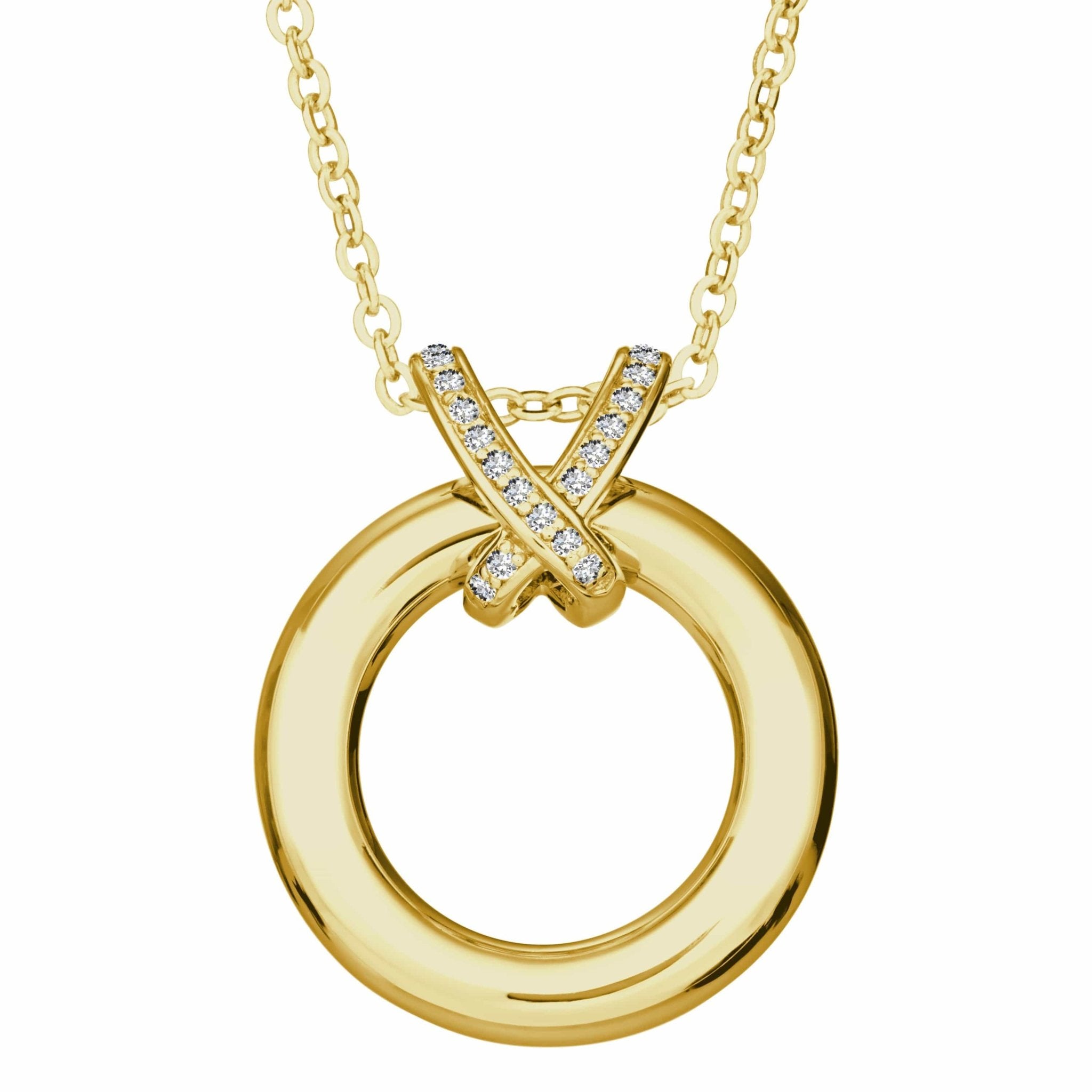 EverWith™ Self-fill Circle of Life Memorial Ashes Pendant with Crystals - EverWith Memorial Jewellery - Trade