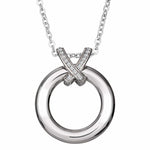 EverWith™ Self-fill Circle of Life Memorial Ashes Pendant with Crystals - EverWith Memorial Jewellery - Trade