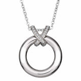 EverWith™ Self-fill Circle of Life Memorial Ashes Pendant with Crystals - EverWith Memorial Jewellery - Trade