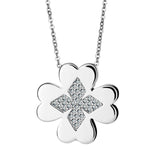 EverWith™ Self-fill Clover Memorial Ashes Pendant with Crystals - EverWith Memorial Jewellery - Trade