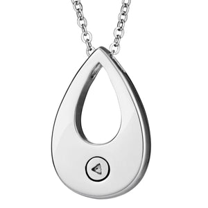 EverWith™ Self-fill Droplet Memorial Ashes Pendant with Crystals - EverWith Memorial Jewellery - Trade