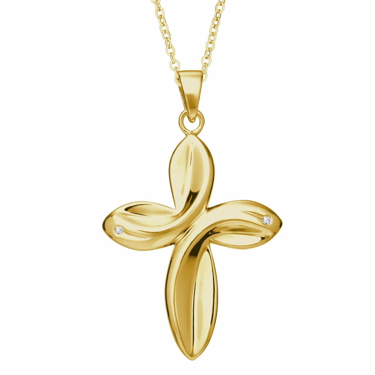Load image into Gallery viewer, EverWith™ Self-fill Infinity Cross Memorial Ashes Pendant with Crystals - EverWith Memorial Jewellery - Trade