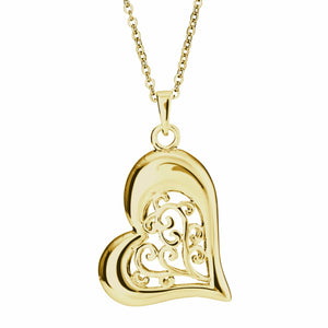 EverWith™ Self Fill Intricate Heart Memorial Ashes Pendant - EverWith Memorial Jewellery - Trade