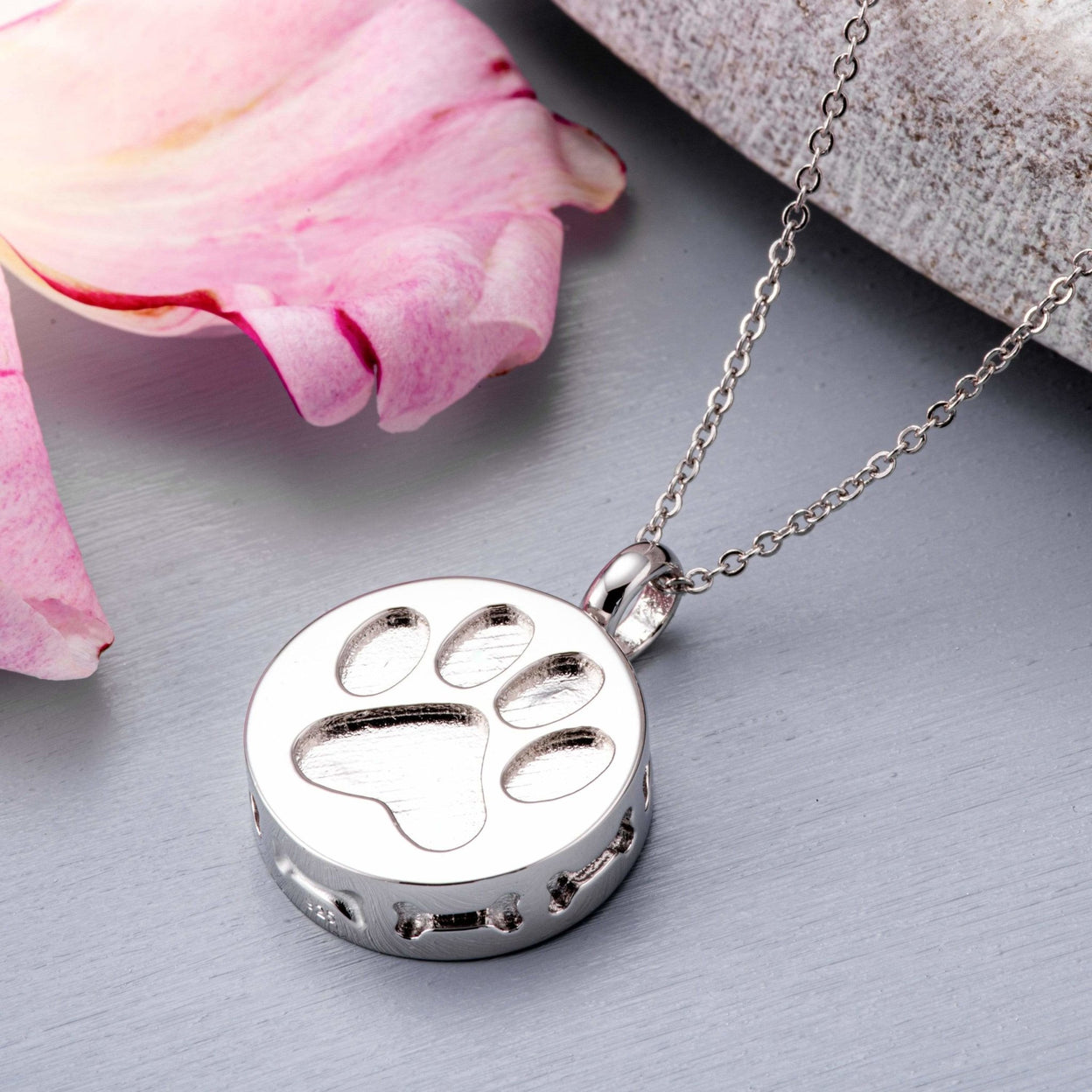 Load image into Gallery viewer, EverWith™ Self-fill Paw Print Memorial Ashes Pendant - EverWith Memorial Jewellery - Trade