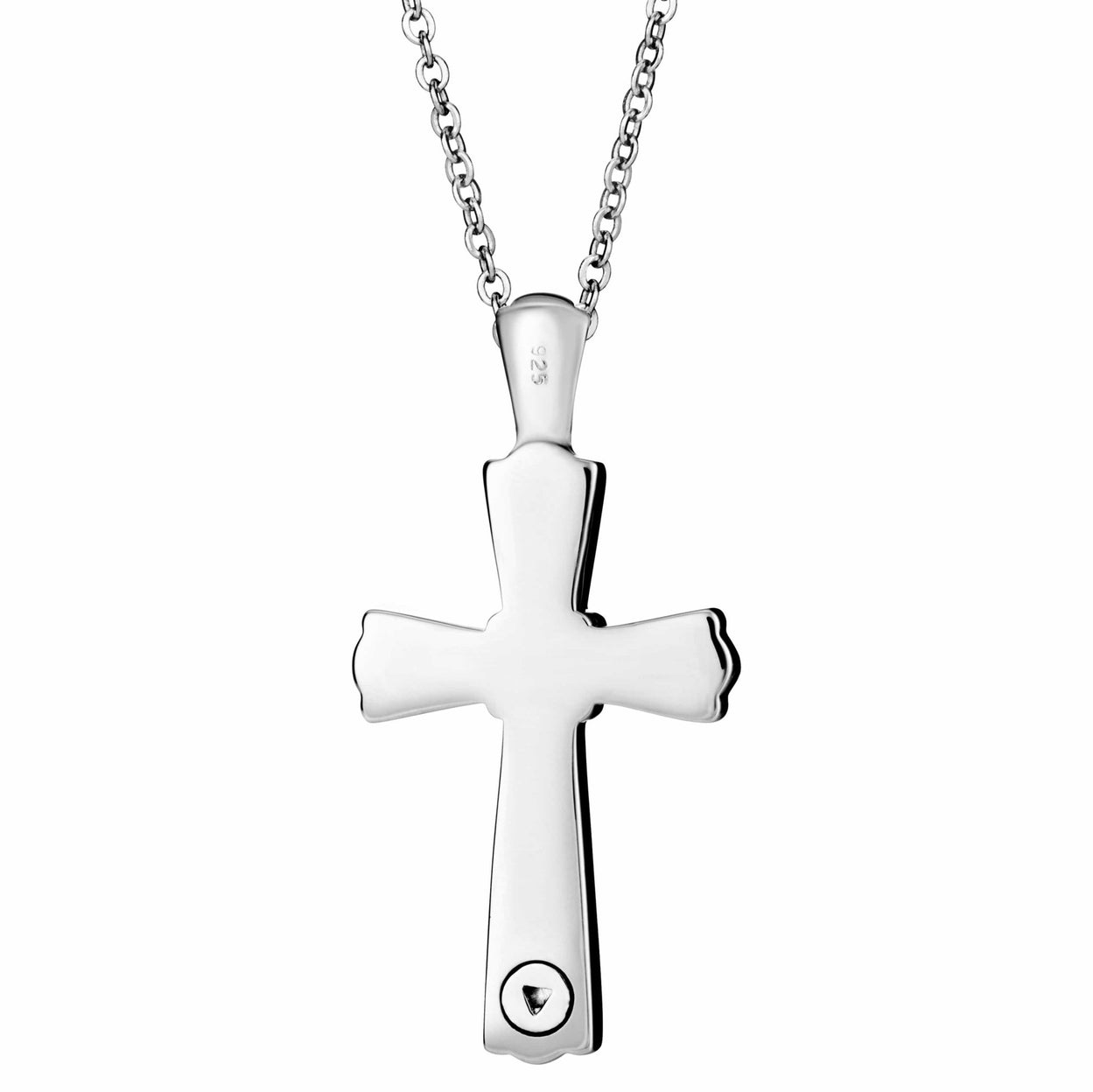 Load image into Gallery viewer, EverWith™ Self-fill Ridged Cross Memorial Ashes Pendant - EverWith Memorial Jewellery - Trade