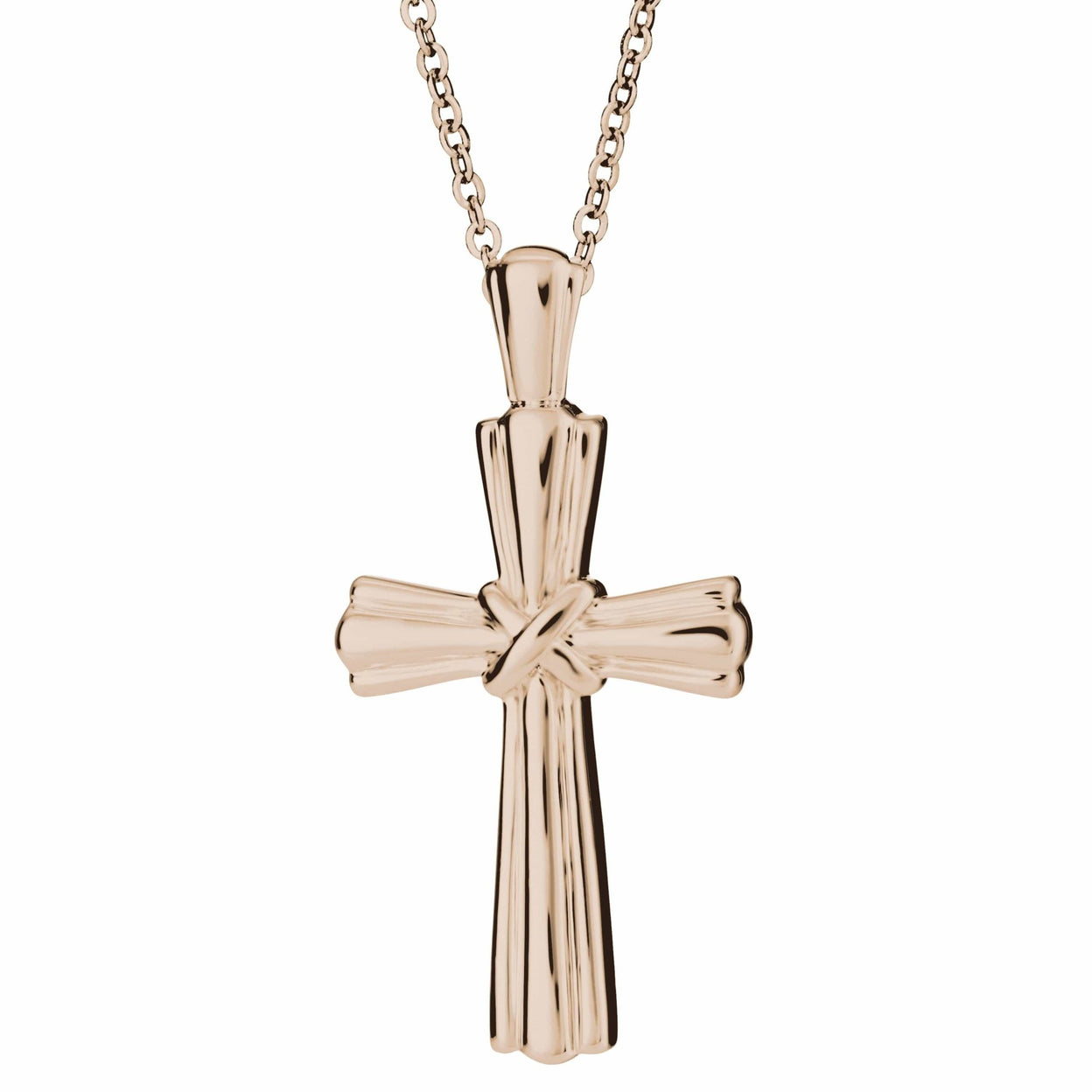 Load image into Gallery viewer, EverWith™ Self-fill Ridged Cross Memorial Ashes Pendant - EverWith Memorial Jewellery - Trade