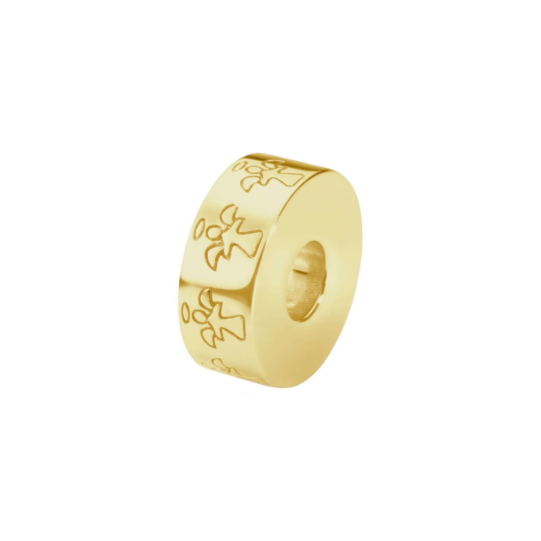 EverWith™ Self-fill Round Angel Memorial Ashes Charm Bead - EverWith Memorial Jewellery - Trade