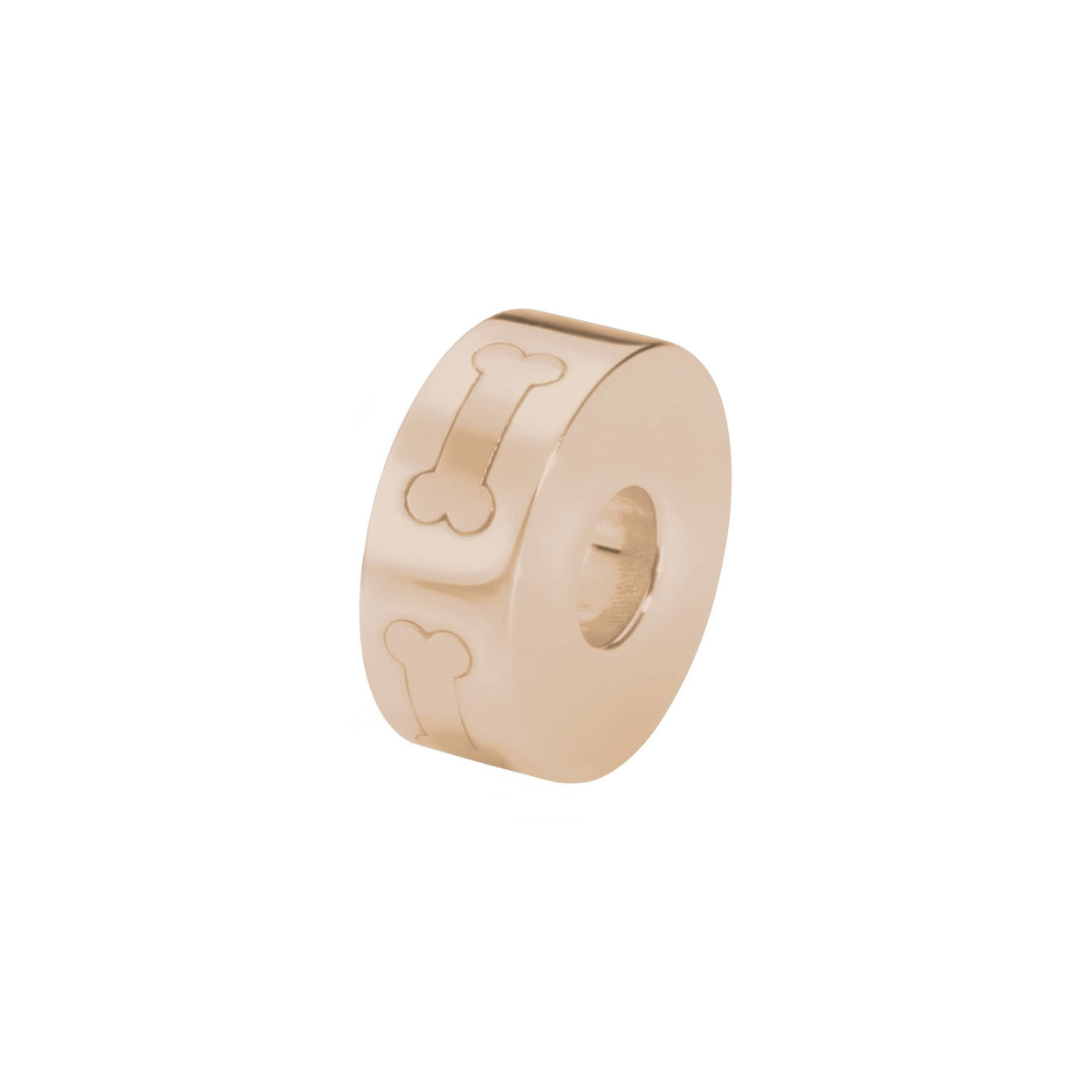 Load image into Gallery viewer, EverWith™ Self-fill Round Dog Bone Memorial Ashes Charm Bead - EverWith Memorial Jewellery - Trade