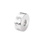 EverWith™ Self-fill Round Dog Paw Print Memorial Ashes Charm Bead - EverWith Memorial Jewellery - Trade