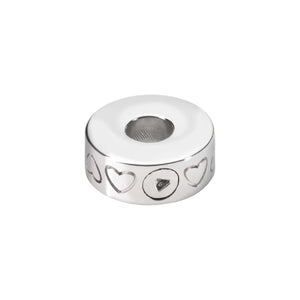 EverWith™ Self-fill Round Heart Engraved Memorial Ashes Charm Bead - EverWith Memorial Jewellery - Trade