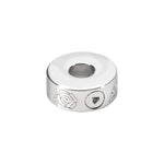 EverWith™ Self-fill Round Rose Memorial Ashes Charm Bead - EverWith Memorial Jewellery - Trade