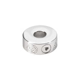 EverWith™ Self-fill Round Rose Memorial Ashes Charm Bead - EverWith Memorial Jewellery - Trade