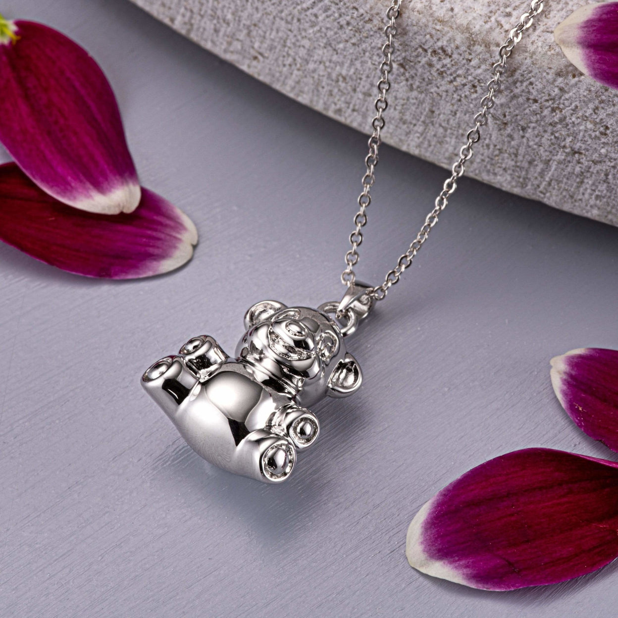 Load image into Gallery viewer, EverWith™ Self-fill Teddy Bear Memorial Ashes Pendant - EverWith Memorial Jewellery - Trade