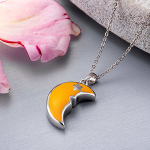 EverWith™ Self-fill Yellow Moon Memorial Ashes Pendant - EverWith Memorial Jewellery - Trade