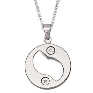 EverWith™ Self-fill Yin Yang Dual Chamber Memorial Ashes Pendant with Crystals - EverWith Memorial Jewellery - Trade
