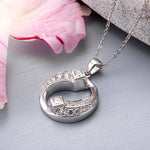 EverWith™ Self-fill Yin Yang Dual Chamber Memorial Ashes Pendant with Crystals - EverWith Memorial Jewellery - Trade