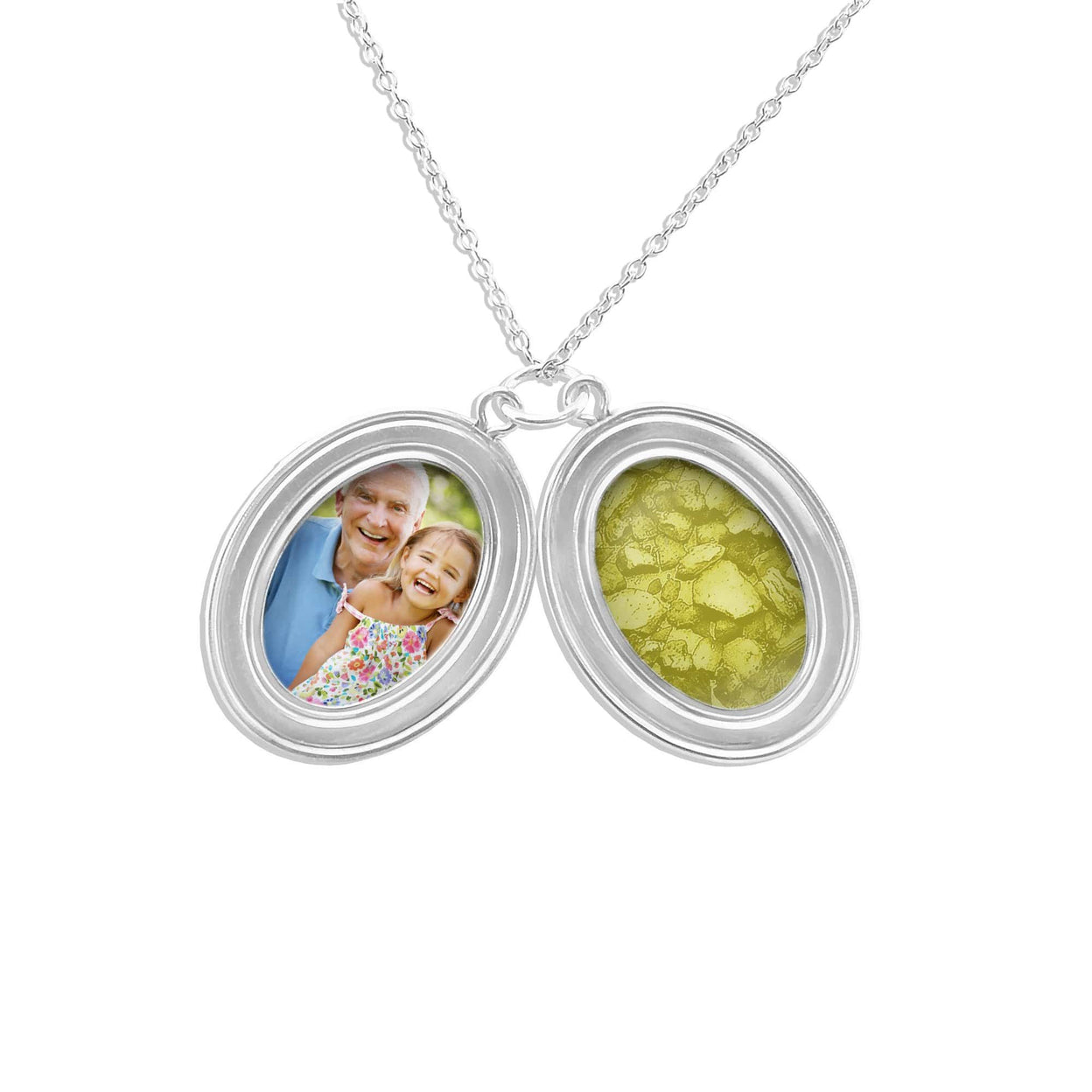 Load image into Gallery viewer, EverWith™ Shining Star Oval Shaped Sterling Silver Memorial Ashes Locket - EverWith Memorial Jewellery - Trade