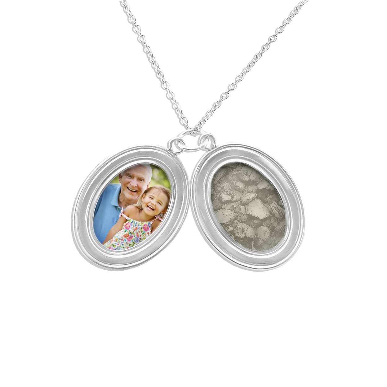 Load image into Gallery viewer, EverWith™ Shining Star Oval Shaped Sterling Silver Memorial Ashes Locket - EverWith Memorial Jewellery - Trade