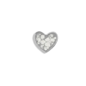 EverWith™ Small Heart Memorial Ashes Element for Glass Locket - EverWith Memorial Jewellery - Trade