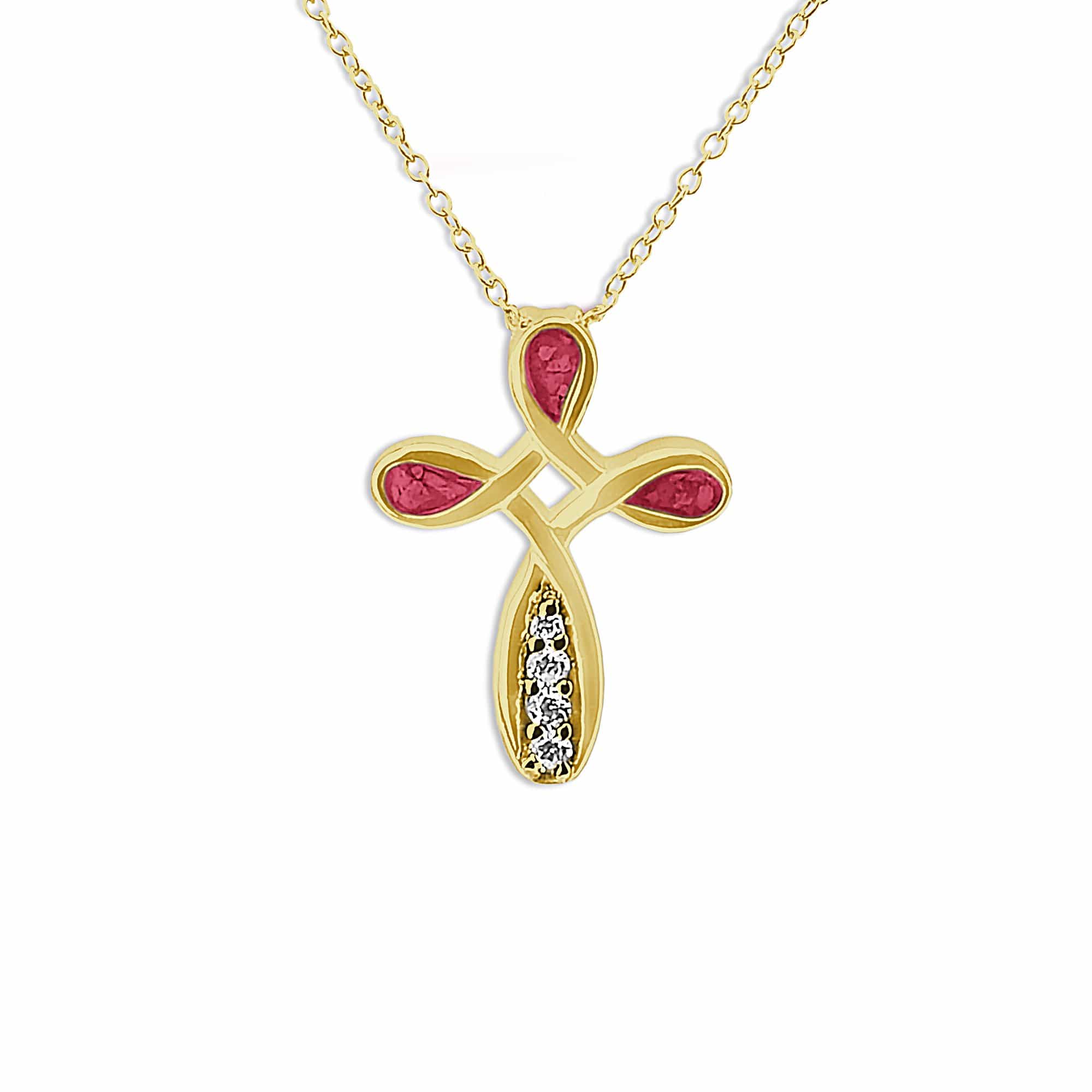 EverWith™ Unisex Celtic Cross Memorial Ashes Pendant with Swarovski Crystals - EverWith Memorial Jewellery - Trade