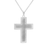 EverWith™ Unisex Cross Memorial Ashes Pendant with Swarovski Crystals - EverWith Memorial Jewellery - Trade