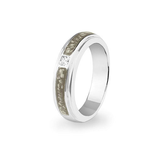 EverWith™ Unisex Remembrance Memorial Ashes Ring with Swarovski Crystal - EverWith Memorial Jewellery - Trade