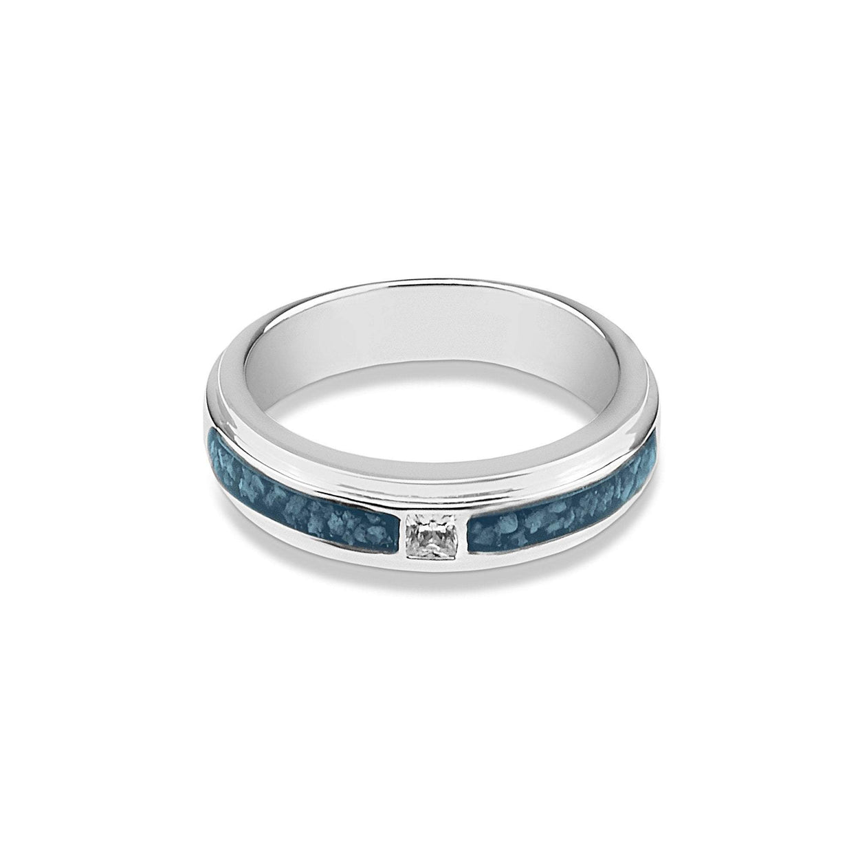 Load image into Gallery viewer, EverWith™ Unisex Remembrance Memorial Ashes Ring with Swarovski Crystal - EverWith Memorial Jewellery - Trade