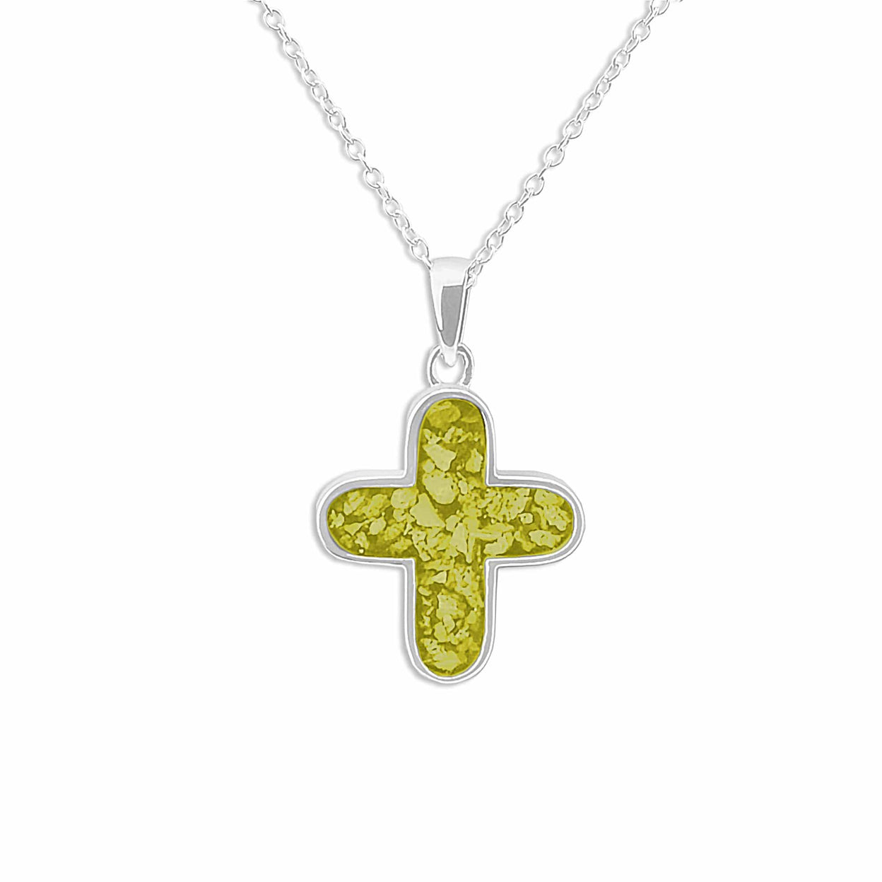 Load image into Gallery viewer, EverWith™ Unisex Rounded Cross Memorial Ashes Pendant - EverWith Memorial Jewellery - Trade