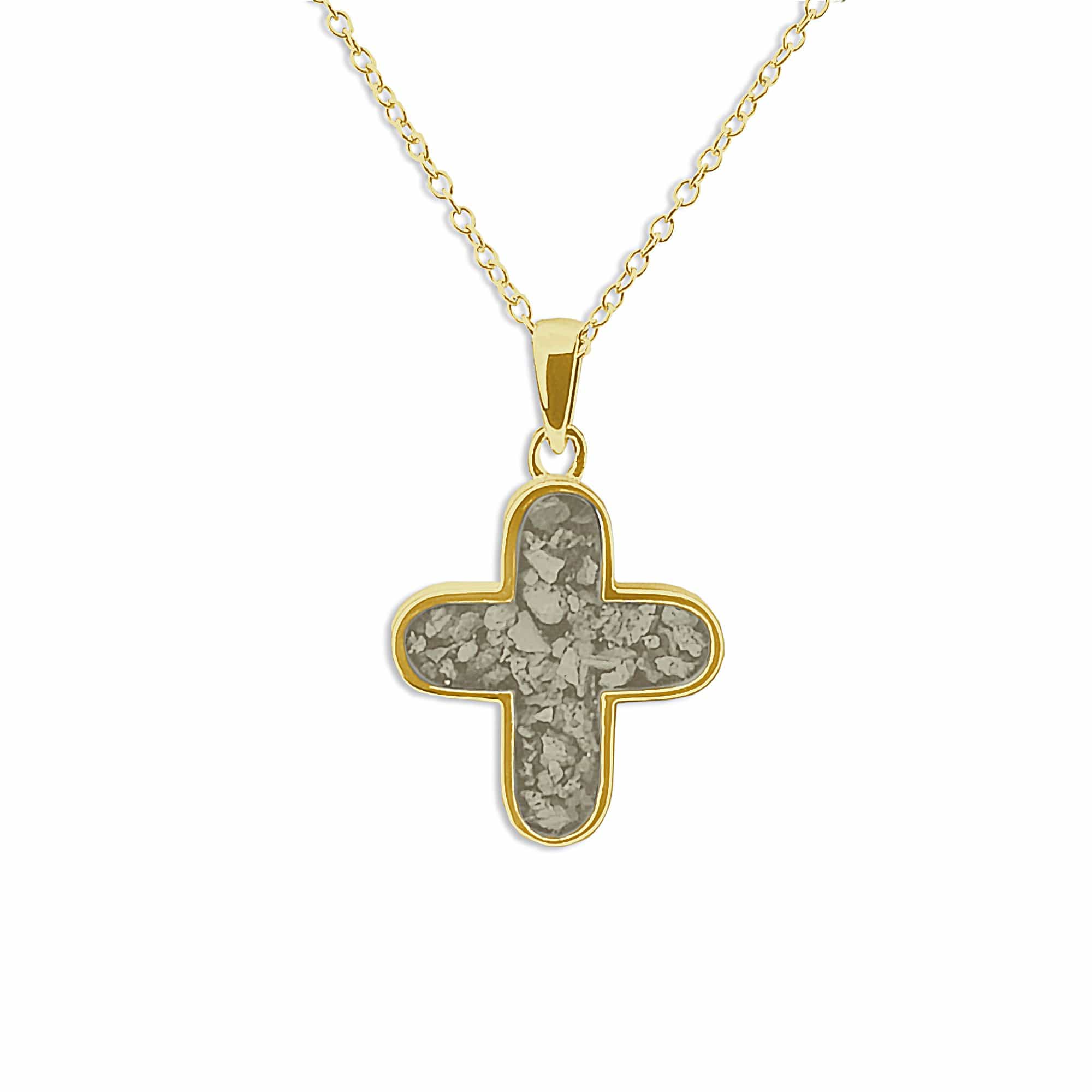 EverWith™ Unisex Rounded Cross Memorial Ashes Pendant - EverWith Memorial Jewellery - Trade