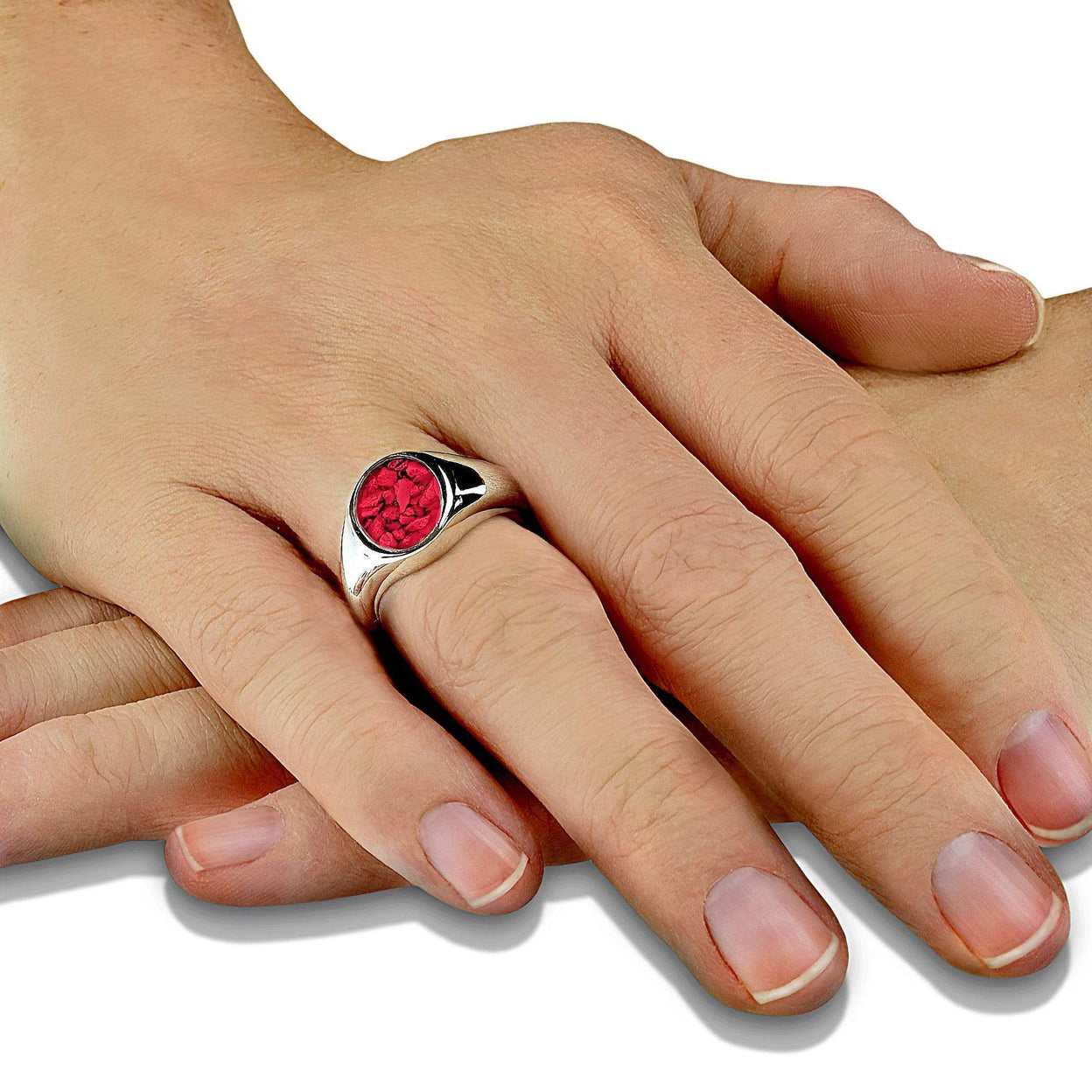 Load image into Gallery viewer, EverWith™ Unisex Shield Memorial Ashes Ring - EverWith Memorial Jewellery - Trade