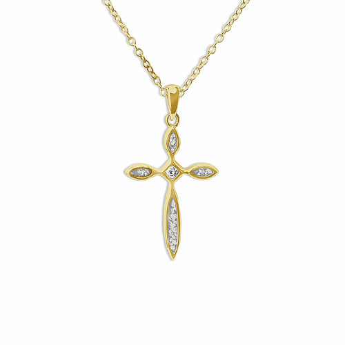 EverWith™ Unisex Solace Cross Memorial Ashes Pendant with Swarovski Crystal - EverWith Memorial Jewellery - Trade