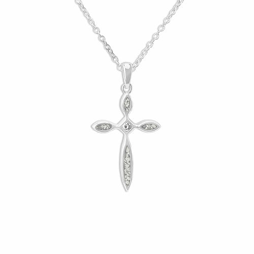 EverWith™ Unisex Solace Cross Memorial Ashes Pendant with Swarovski Crystal - EverWith Memorial Jewellery - Trade