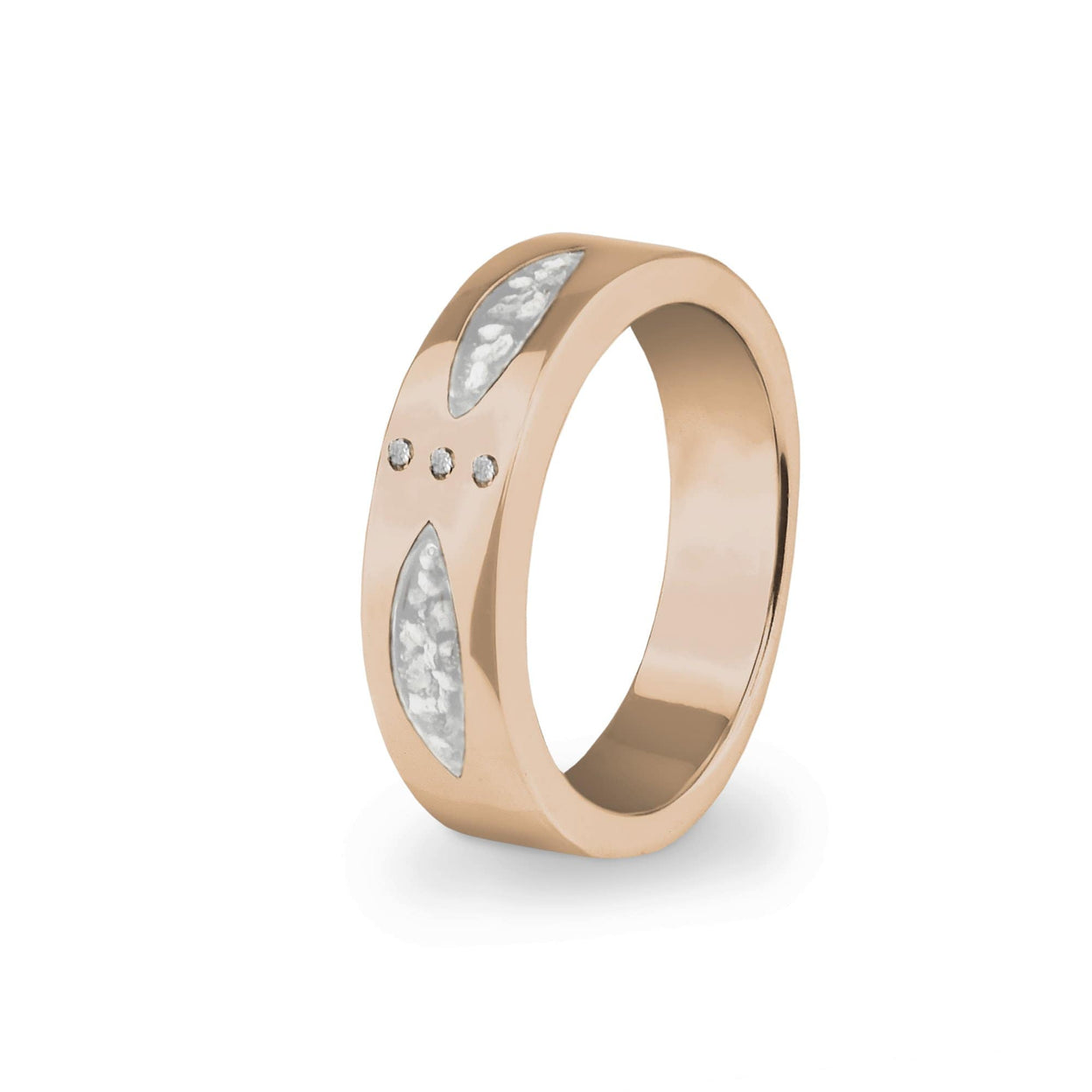 Load image into Gallery viewer, EverWith™ Unisex Three Together Memorial Ashes Ring with Swarovski Crystals - EverWith Memorial Jewellery - Trade