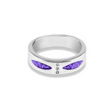 EverWith™ Unisex Three Together Memorial Ashes Ring with Swarovski Crystals - EverWith Memorial Jewellery - Trade