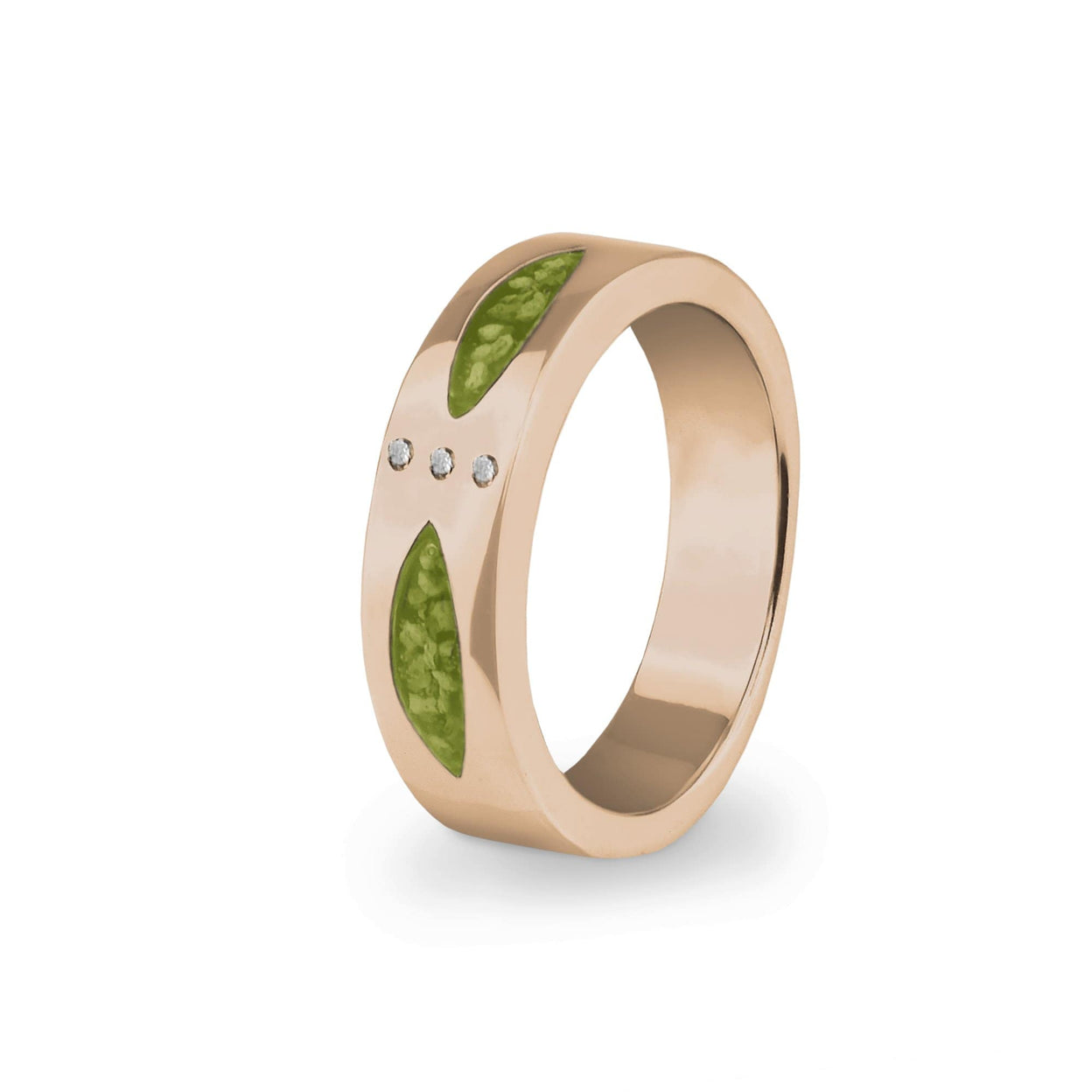 Load image into Gallery viewer, EverWith™ Unisex Three Together Memorial Ashes Ring with Swarovski Crystals - EverWith Memorial Jewellery - Trade